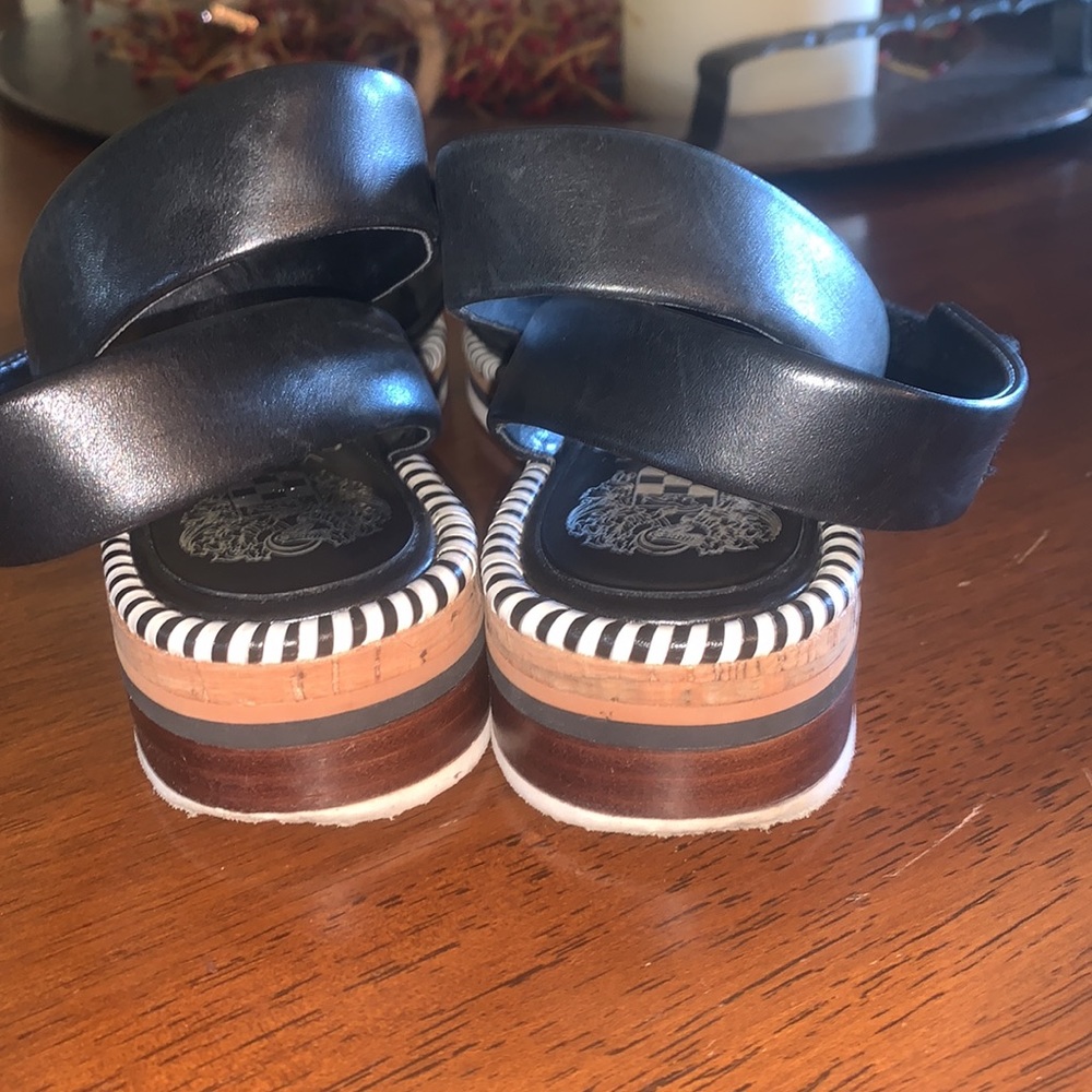 VINCE CAMUTO WRAP AROUND LEATHER SANDALS WOMENS SIZE 8.5 - Picture 5 of 8